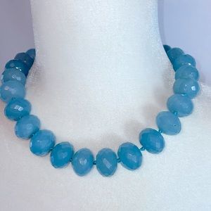 NWT Chunky Calcedony Necklace